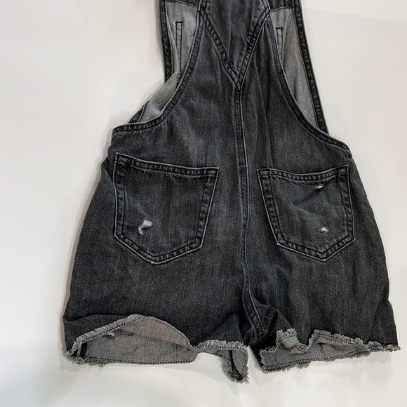 Gap teen Black denim overalls - Picture 4 of 5